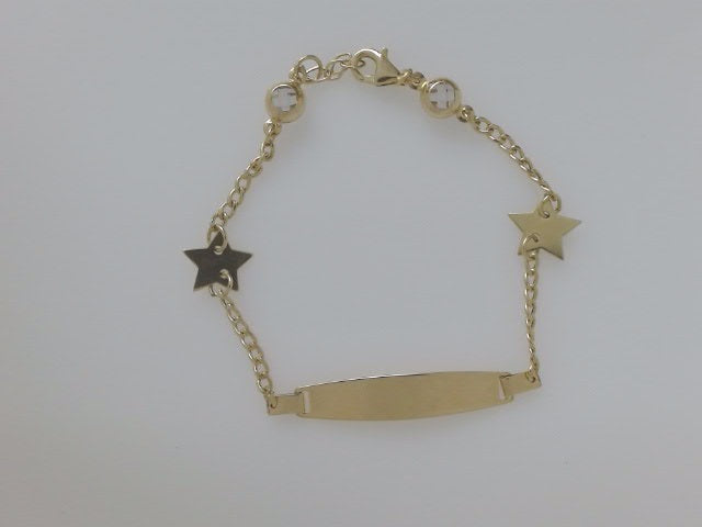 14k Yellow Gold Kid's Anklet 3g