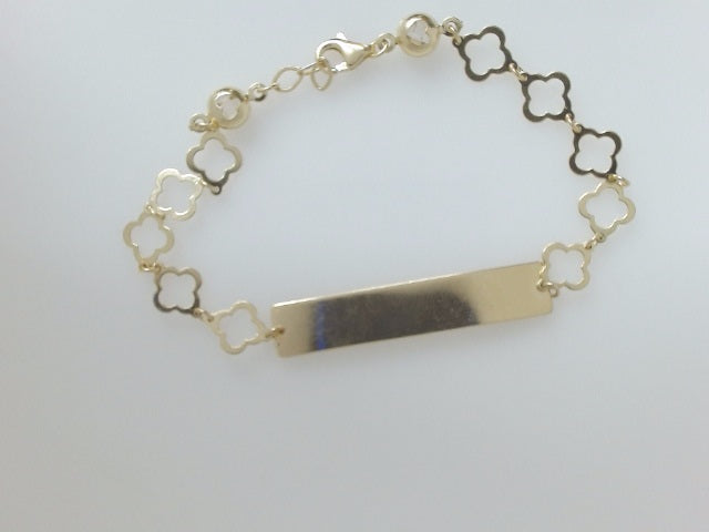 14k Yellow Gold Kid's Anklet 4g