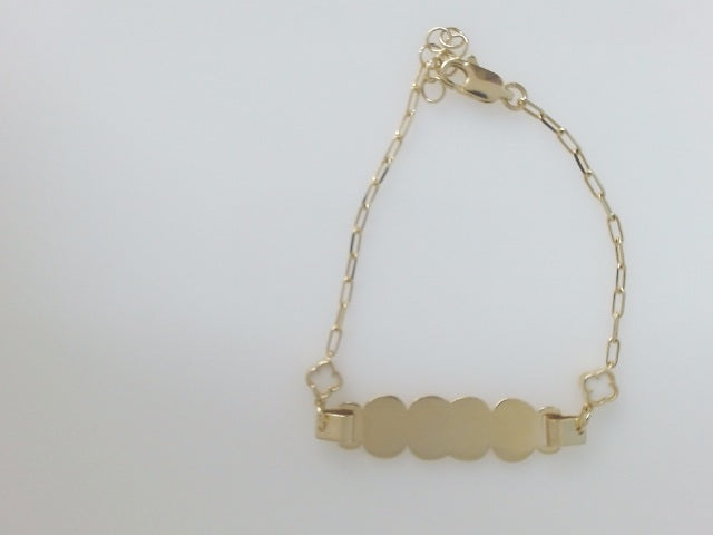 14k Yellow Gold Kid's Anklet 3.2g