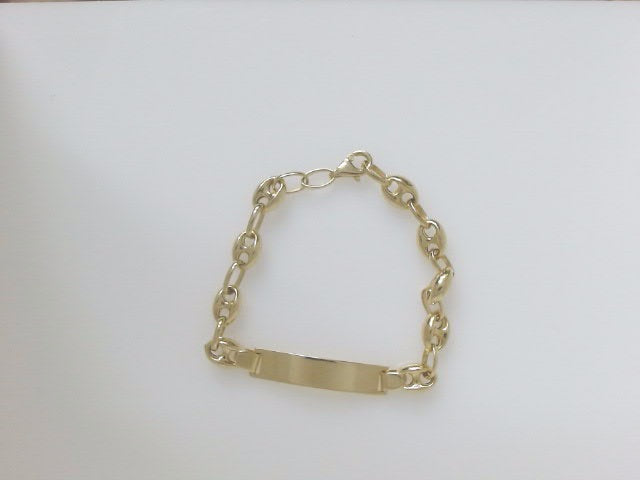 14k Yellow Gold Kid's Anklet 4.7g