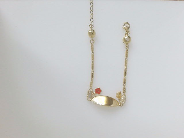 14k Yellow Gold Kid's Anklet 4.4g
