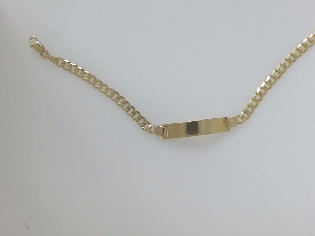 14k Yellow Gold Kid's Anklet 4.8g