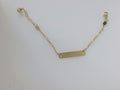 14k Yellow Gold Kid's Anklet 1.8g