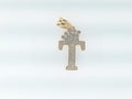 14k Yellow Gold Unisex Pendant 1.5g