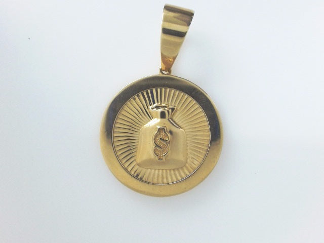 14k Yellow Gold Unisex Pendant 12.3g