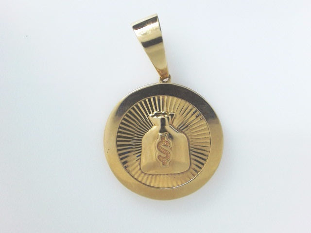 14k Yellow Gold Unisex Pendant 12.1g