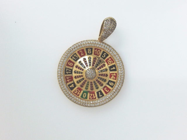 14k Yellow Gold Unisex Pendant 9.4g