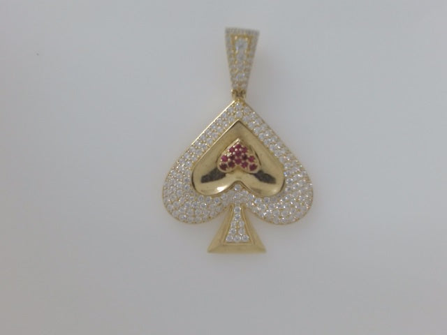 14k Yellow Gold Unisex Pendant 8.6g