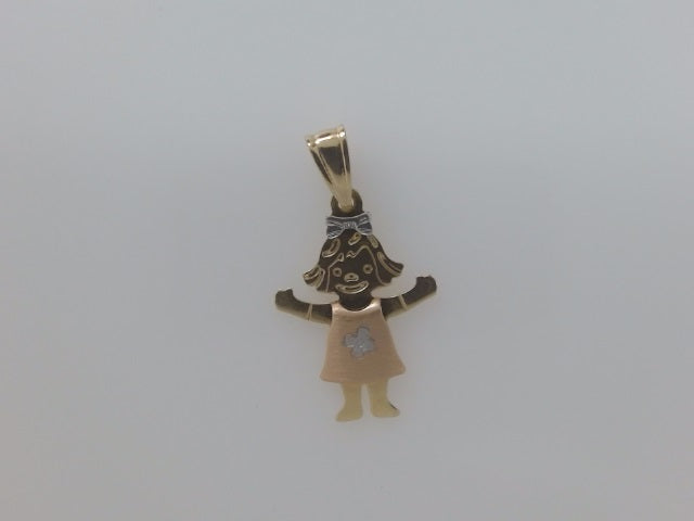 14k Yellow Gold Unisex Pendant 1.2g