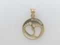 14k Yellow Gold Unisex Pendant 1.3g