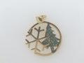 14k Yellow Gold Unisex Pendant 1.4g