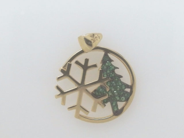 14k Yellow Gold Unisex Pendant 1.4g