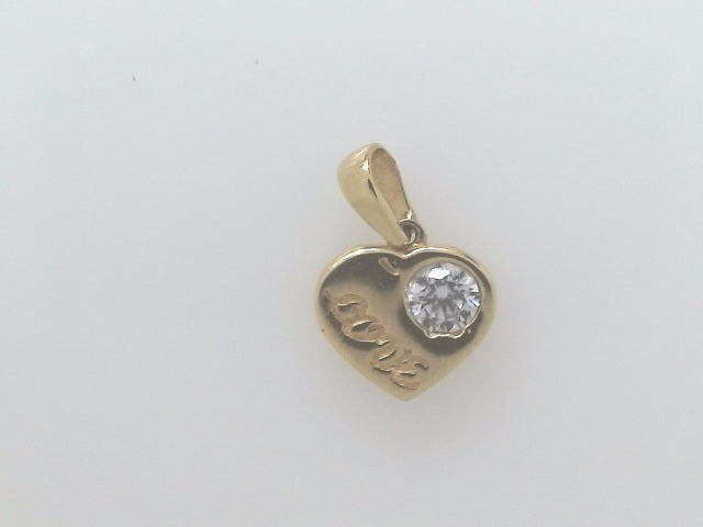 14k Yellow Gold Unisex Pendant 1g