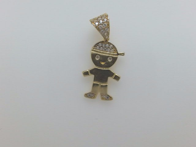 14k Yellow Gold Unisex Pendant 2g