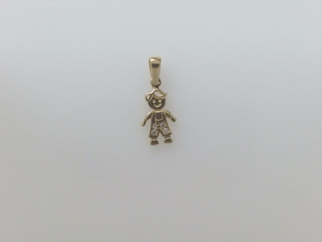 14k Yellow Gold Unisex Pendant 0.7g