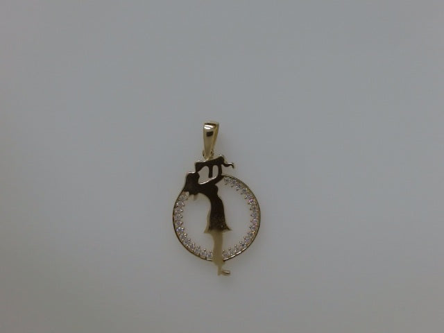 14k Yellow Gold Unisex Pendant 2.4g
