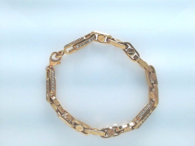 14k Yellow Gold Men's Bracelet 16.1g