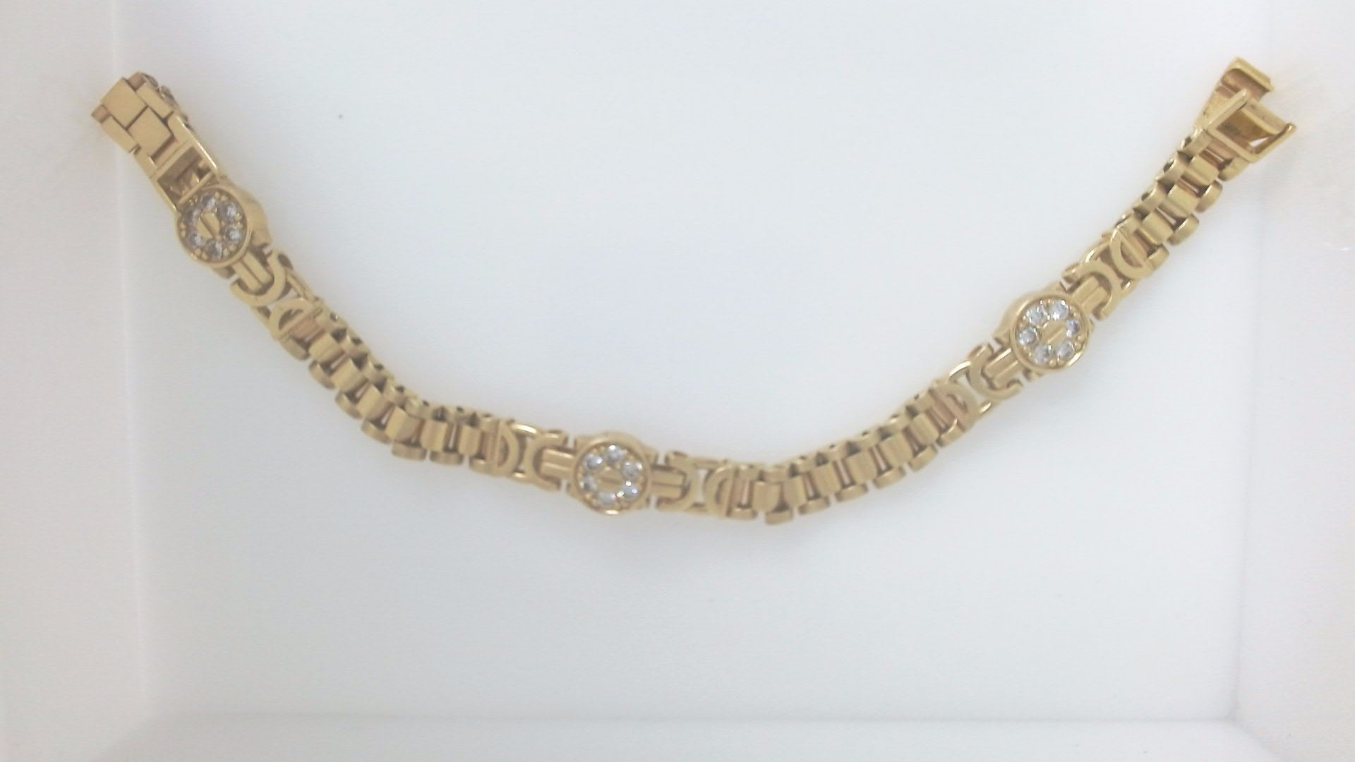 14k Yellow Gold Men's Bracelet 22.2g
