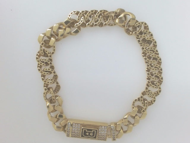 14k Yellow Gold Men's Bracelet 15.5g