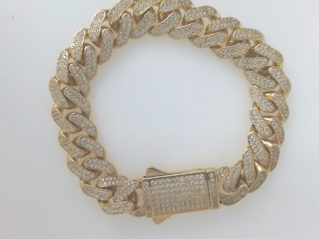 14k Yellow Gold Men's Bracelet 27g