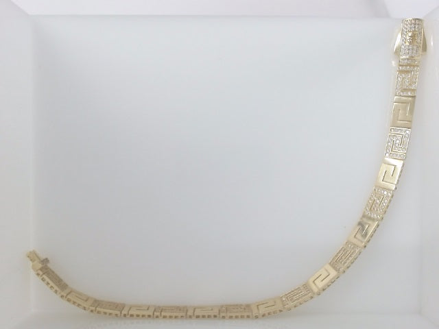 14k Yellow Gold Men's Bracelet 18.9g