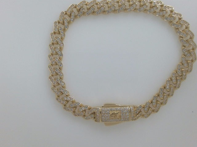 14k Yellow Gold Men's Bracelet 14.2g