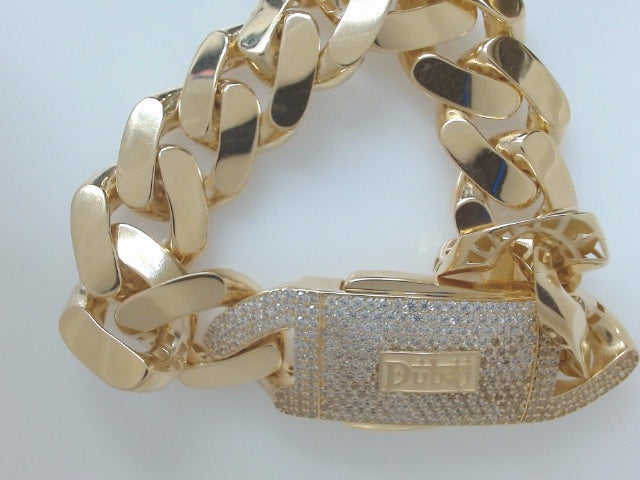 14k Yellow Gold Men's Bracelet 38g