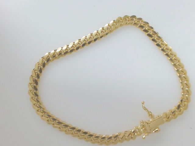 14k Yellow Gold Men's Bracelet 17g