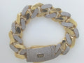 14k Yellow Gold Men's Monaco Bracelet 29.7g