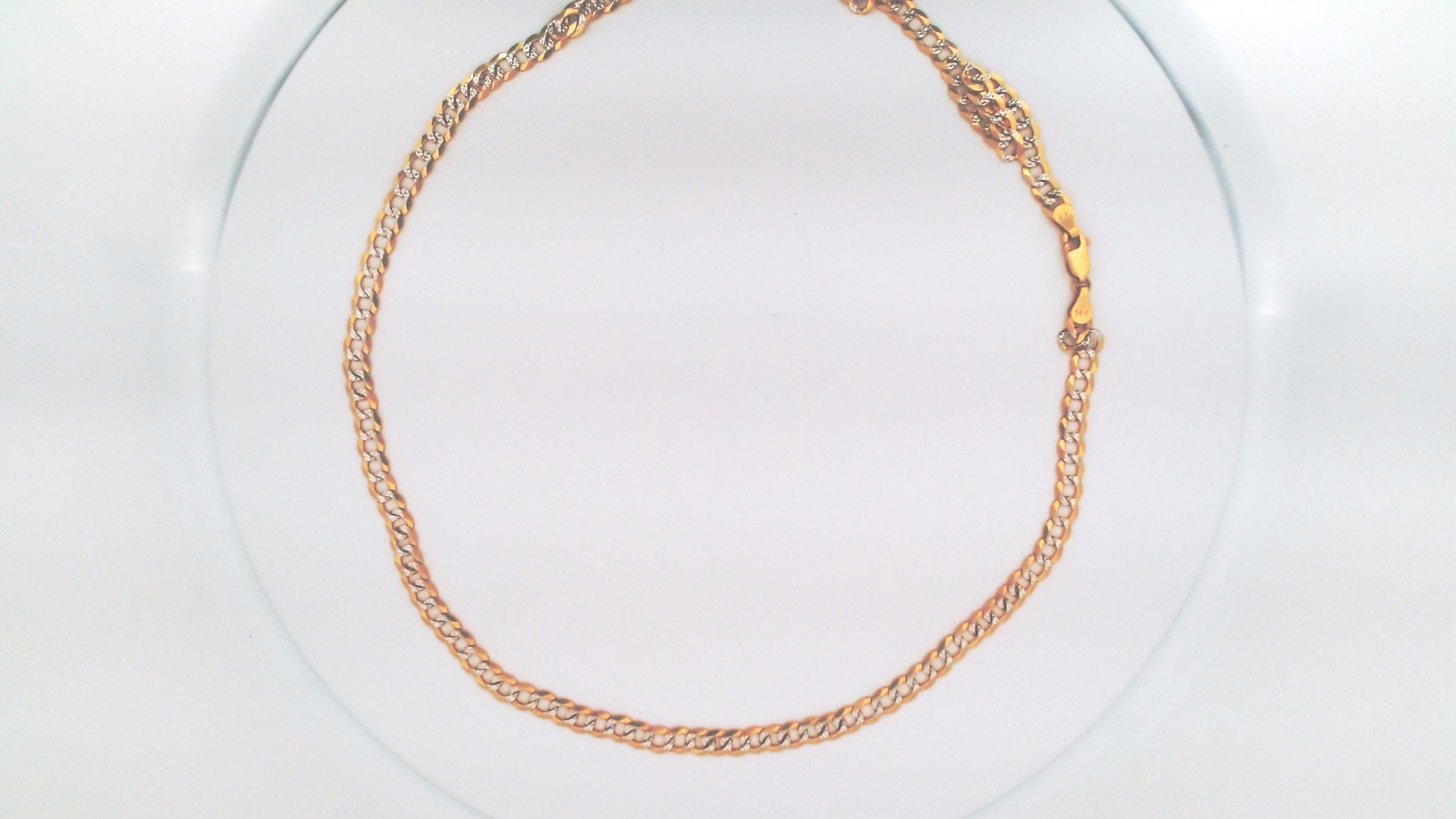 14k Yellow Gold Unisex Cadena Corte Filo 22g
