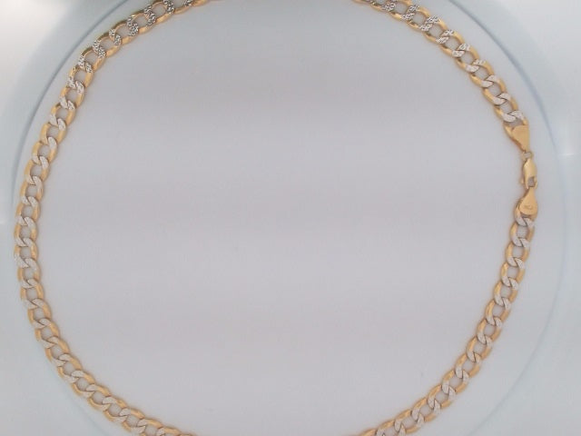 14k Yellow Gold Unisex Cadena Corte Filo 33.3g