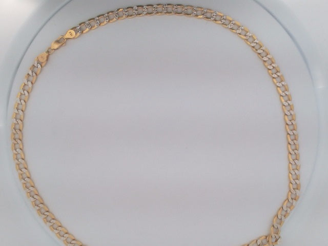 14k Yellow Gold Unisex Cadena Corte Filo 28.5g