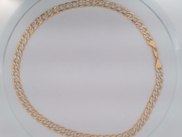 14k Yellow Gold Unisex Cadena Corte Filo 30.6g