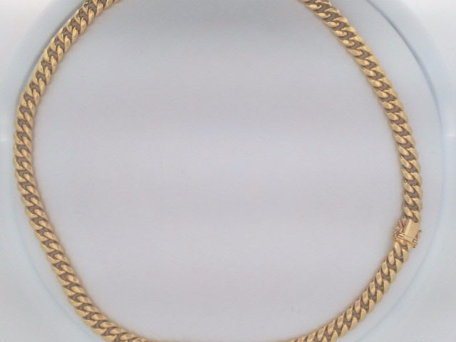 14 KT CADENA CUBANA SEMISOLIDA CIRRE CAJA