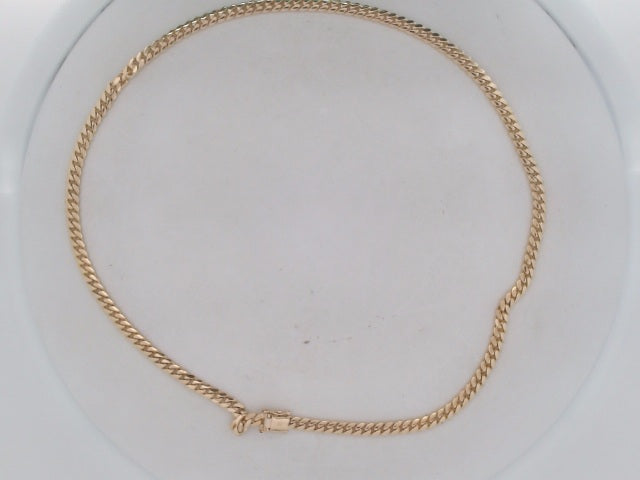 14 KT CADENA CUBANA SOLIDA DE FABRICA