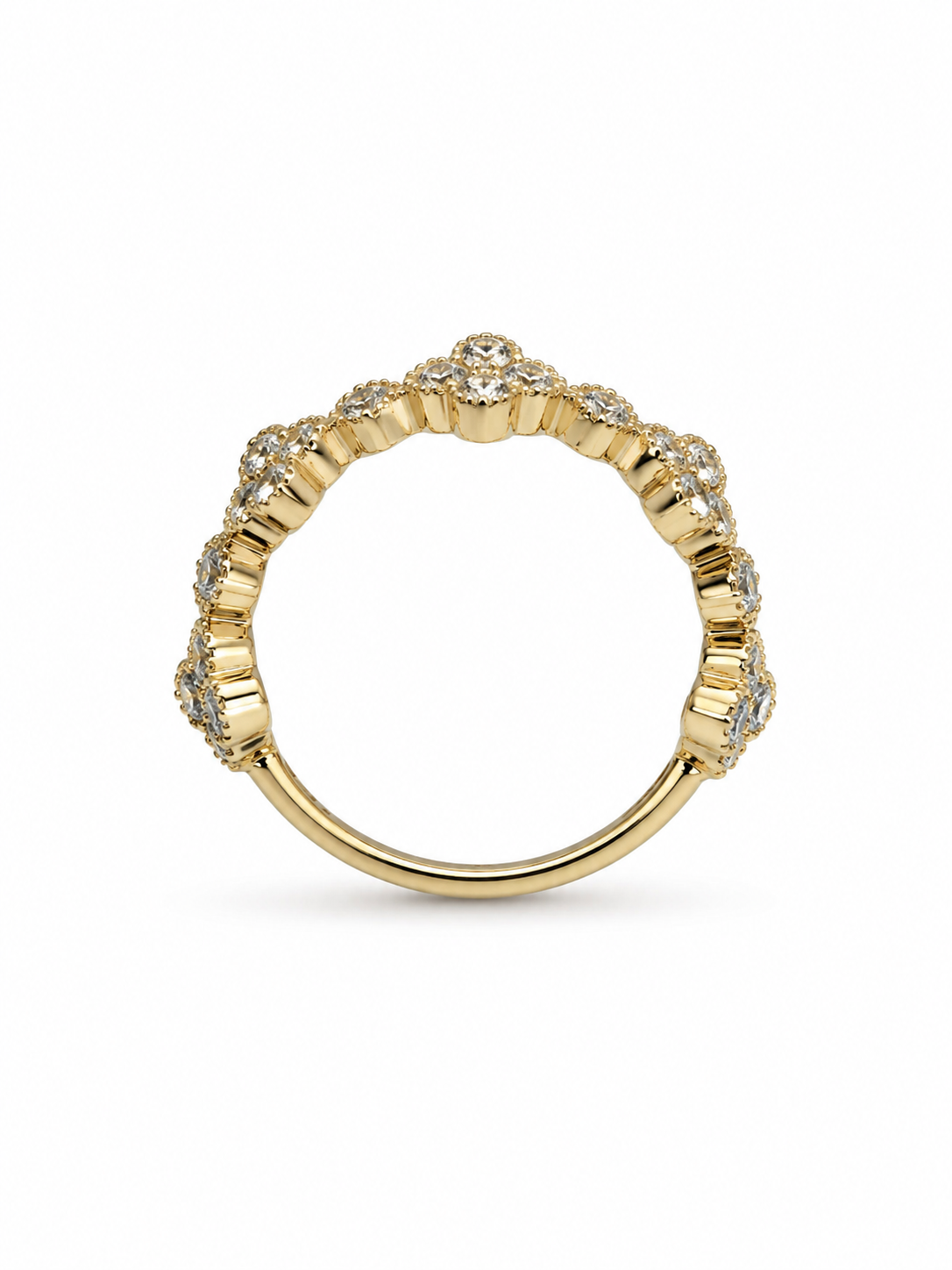 14K ANILLOS DE DIAMANTES DE LABORATORIO