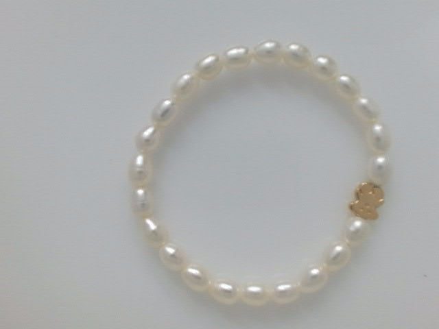 14k Yellow Gold Pulsera De Cuero 0.6g