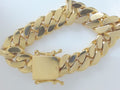 14k Yellow Gold Pulsera Cubana Solida Criolla 153g