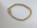 14k Yellow Gold Pulsera Cubana Solida Criolla 34.6g