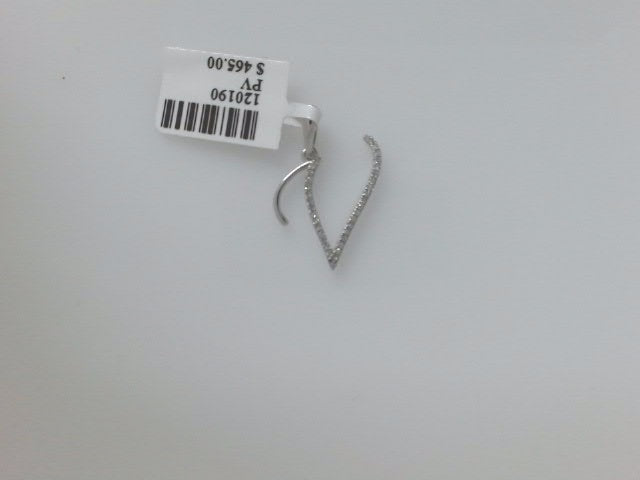 14k Yellow Gold Cadena Con Dije Diamante 4.6g