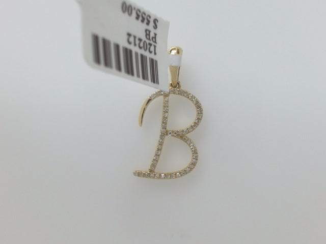 14k Yellow Gold Cadena Con Dije Diamante 5.5g