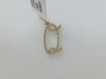 14k Yellow Gold Cadena Con Dije Diamante 6.4g