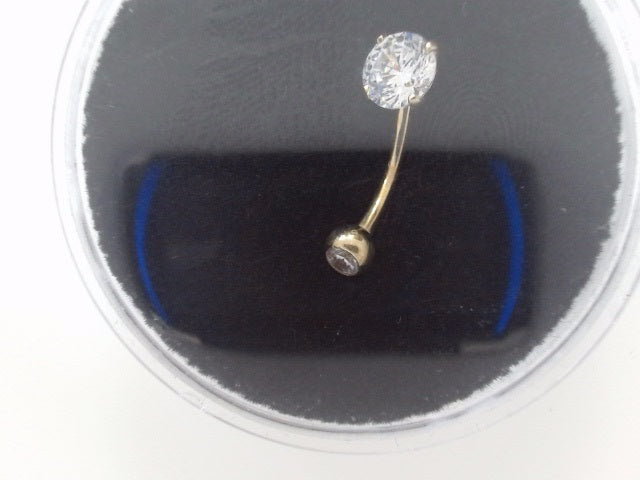 14k Yellow Gold Piercing 1.9g