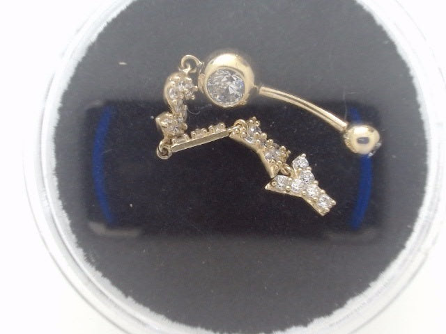 14k Yellow Gold Piercing 2.5g