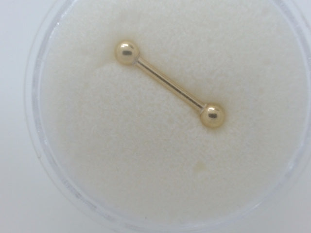 14k Yellow Gold Piercing 1.5g