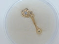 14k Yellow Gold Piercing 0.9g