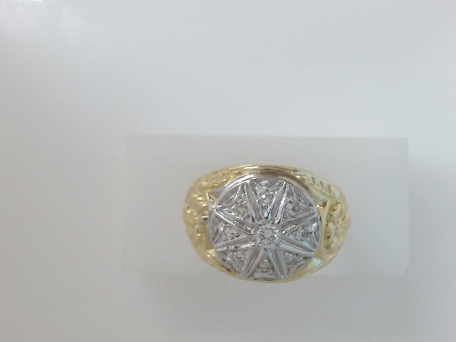 18k Yellow Gold Men's Ring 18.8g