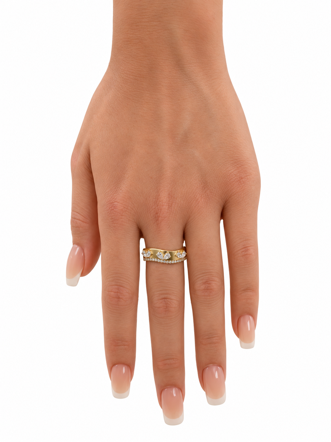 10k Yellow Gold Woman's Ring 1.1g