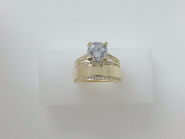 10k Yellow Gold Woman's Wedding Ring 4.7g