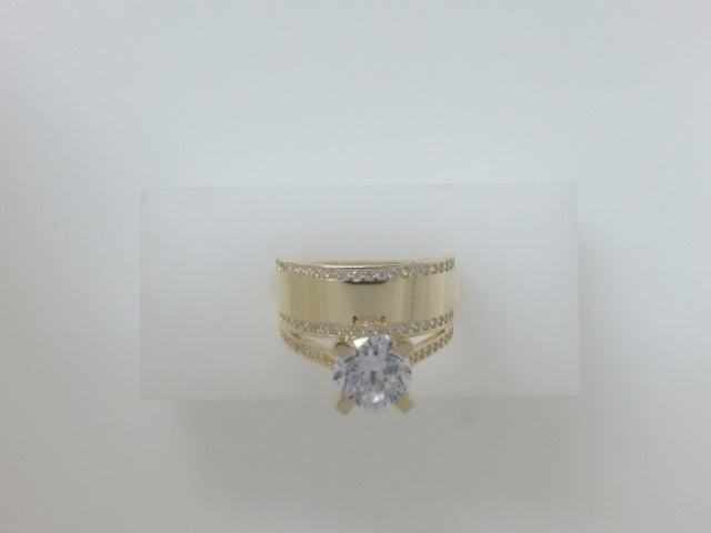 10k Yellow Gold Woman's Wedding Ring 4.7g